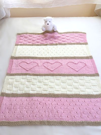 knitted baby blankets easy baby blanket knitting pattern- easy to learn HKZBDJI