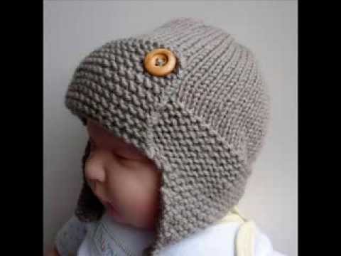 knitted baby hats baby aviator hat regan - knit baby hats pattern presentation HYWWIXE