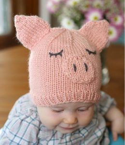 knitted baby hats this little piggy went home baby hat PCGHLRD