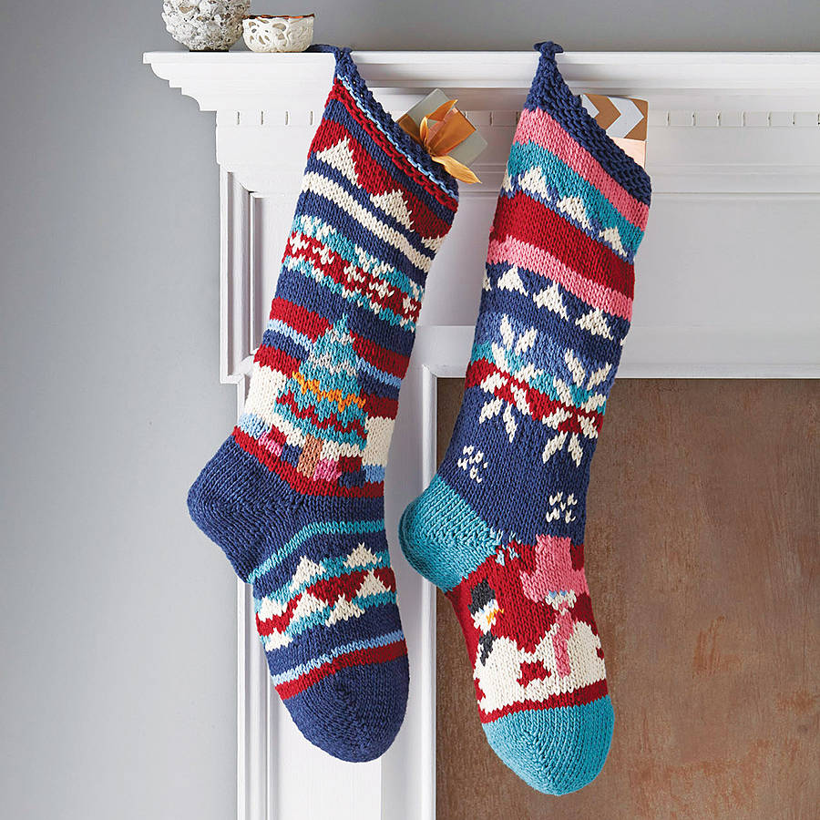 knitted christmas stockings hand knitted christmas stocking FBUTPNR