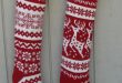 knitted christmas stockings knitted christmas stocking patterns | ... red white stockings knit  christmas stockings red white IVSOJIA