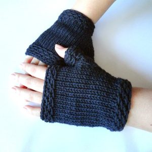 knitted fingerless gloves easy fingerless gloves LIWDOBY