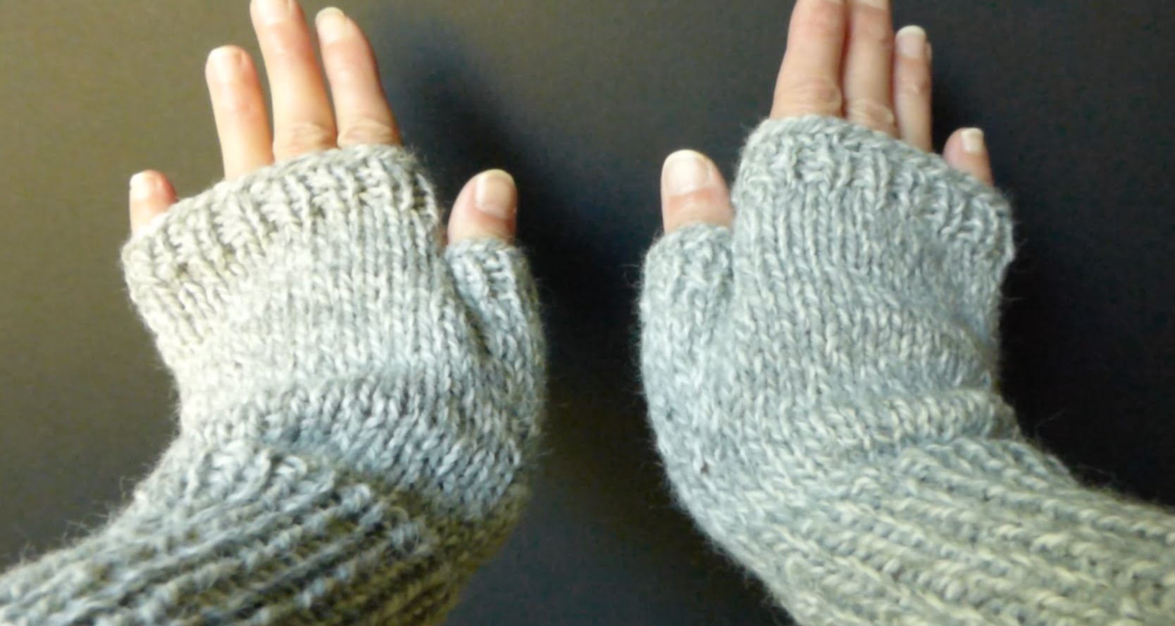 knitted fingerless gloves easy, simple, basic fingerless gloves (adult sm/med size) 4 advanced  beginner - youtube LWTSODW