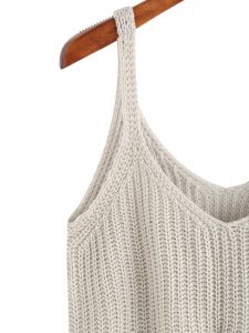 knitted tank top knitted crop tank top -shein(sheinside) DBGPLWE