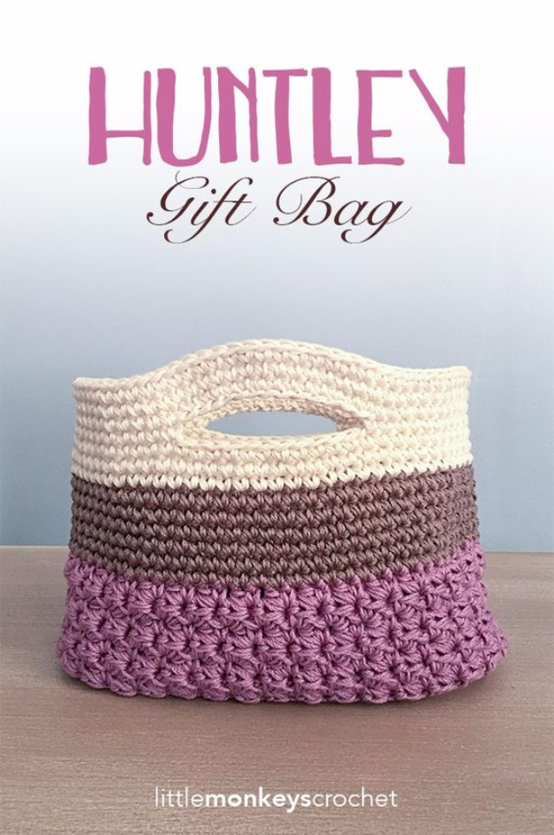 Knitting Gifts 32 easy knitted gifts - huntley gift bag - last minute knitted gifts, best BUEQZPW