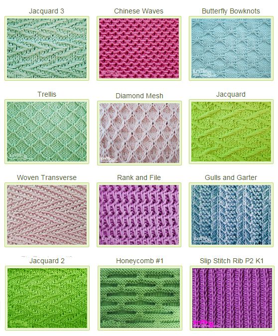 knitting stitches knitting yarn · slipped stitch patterns KBMUPCO