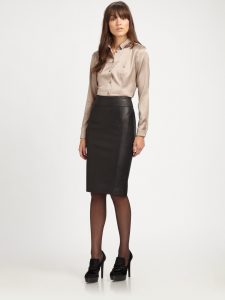 leather pencil skirt gallery RSTELKQ