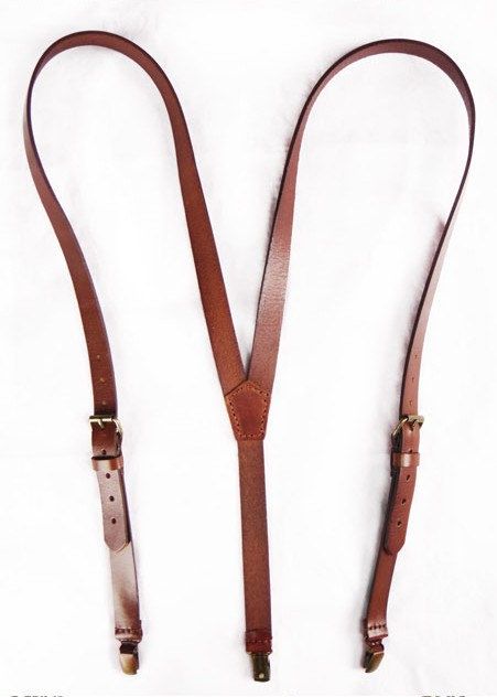 leather suspenders hand stitched leather suspender in brown by sunmarkstudio on etsy, $38.00 MUODLFG