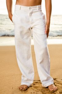 linen pants boysu0027 linen amalfi pant - zip-fly - button closure - white - island ATPIBOG