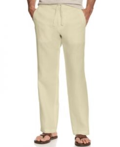 linen pants tasso elba menu0027s 100% linen drawstring pants, created for macyu0027s PQITUCA