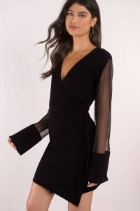 little black dress little black dresses, black, reality wrap knit dress ... CXKLKRQ