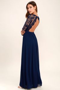 long lace dress awaken my love navy blue long sleeve lace maxi dress 1 WYAEMNW