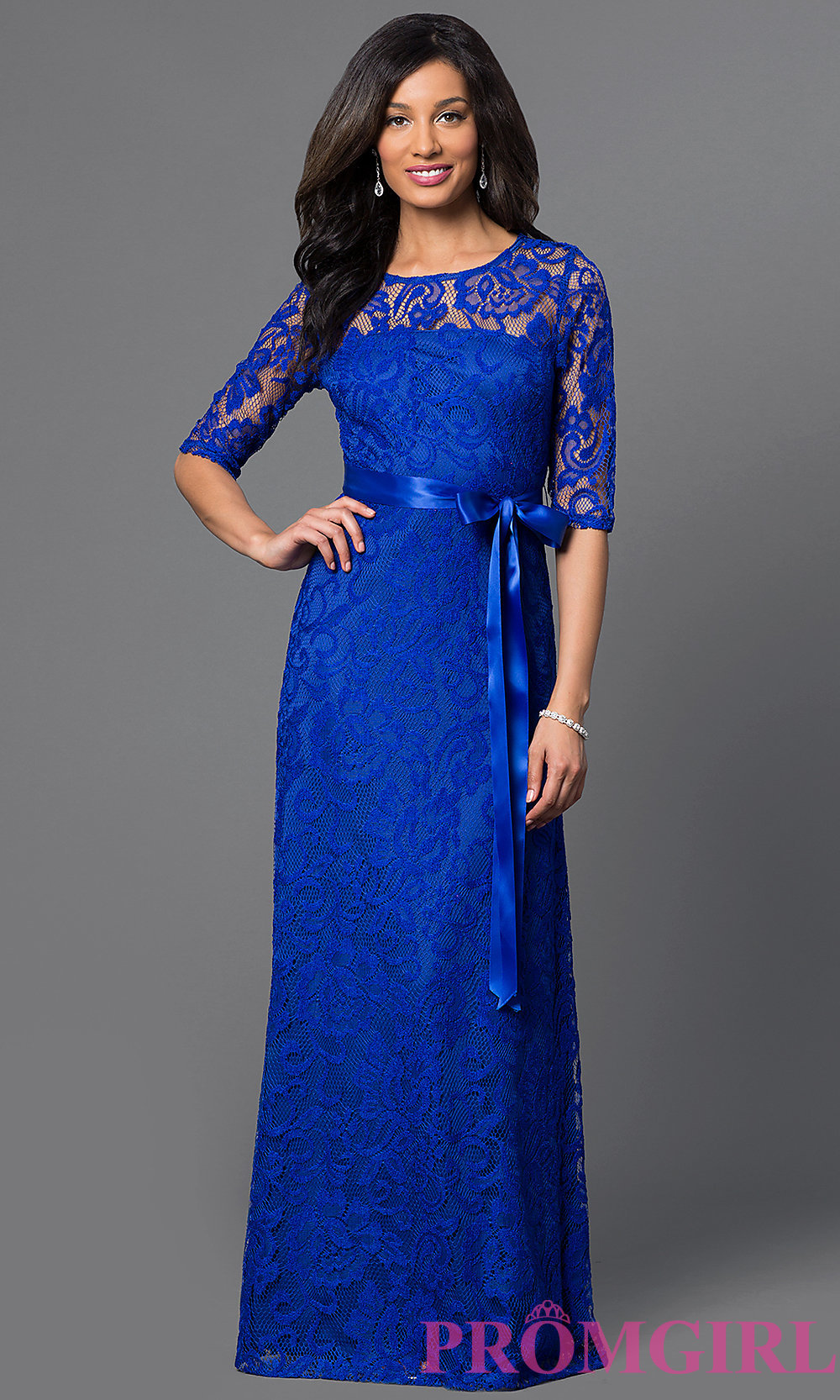 long lace dress hover to zoom HOSOYKN