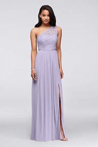 long lace dress soft u0026 flowy davidu0027s bridal long bridesmaid dress RYKTHBL