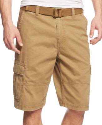 mens cargo shorts american rag menu0027s belted relaxed cargo shorts, created for macyu0027s EPUHAAF