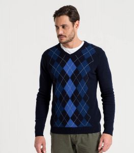 mens jumpers mens lambswool v neck argyle jumper WSVFNCU