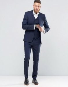 mens suits asos skinny navy suit TGXWMSG