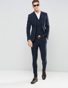 mens suits asos super skinny fit suit in navy TOPNOIK