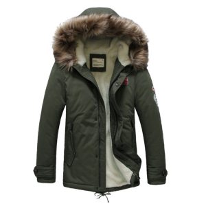 mens winter coats mens warm cotton winter casual jacket upset coats YXKTOAP