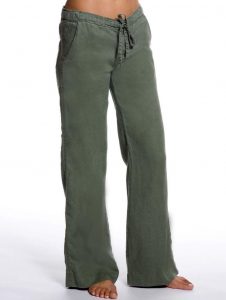 olive relaxed linen pants - green linen pants for women|island company WUMZYRJ