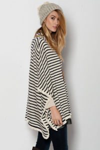 oversized striped poncho sweater KUNJZPP