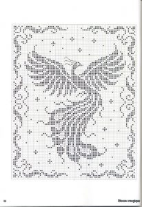 phoenix rising: this pattern is good for filet crochet or net weaving or  cross LPULKQC