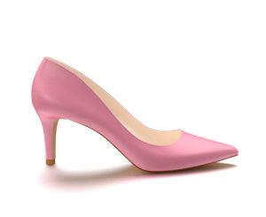 pink heels pointed toe three inch heels, pink soft leather XOPLKNY