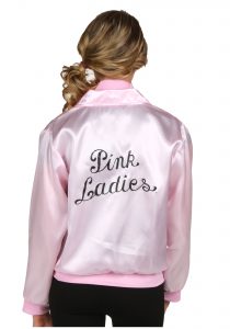 pink jacket ... grease plus size pink ladies jacket back OIKTYWZ