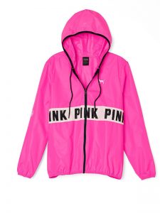 pink jacket jacket windbreaker victoriau0027s secret pink by victorias secret pink pink  windbreaker victoria secret jacket HBMZGIL