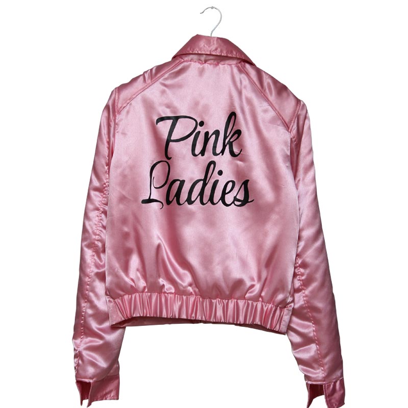 pink jacket ... michelle pfeiffer grease 2 pink ladies satin jacket QOKFASN