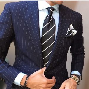 pinstripe suit ストライプネイビースーツ,レジメンタルストライプネクタイ,navy blue suit UQAHGZN