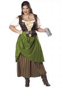 plus size halloween costumes plus size tavern maiden costume NOQPKWW