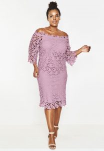 plus size special occasion dresses lace off the shoulder dress FBOLZYR