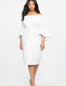 Look beautiful with plus size white dress – fashionarrow.com