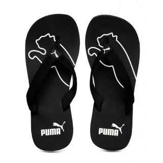 Puma slippers puma menu0027s black colaba slippers u0026 flip flops XJNKCKE