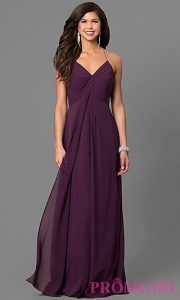 purple prom dresses eggplant purple chiffon long prom dress - promgirl XAFJTRH