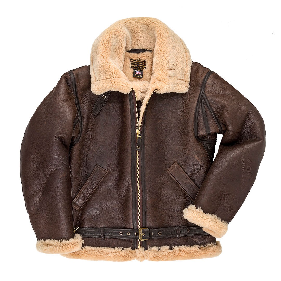 r.a.f. sheepskin bomber jacket ... GWPVPIW