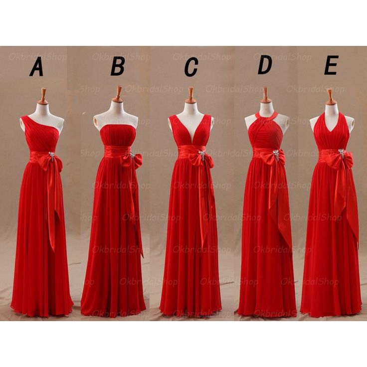 red bridesmaid dresses long bridesmaid dress, red bridesma ILGLYEV