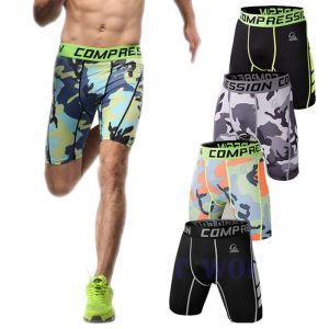 running clothes aliexpress.com : buy newest summer compression tights shorts men running  clothes breathable elastic quick YRLKLIB