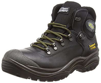 safety boots grisport contractor italian safety boot s3-hro-hi-src in black 39 black SWELGAD