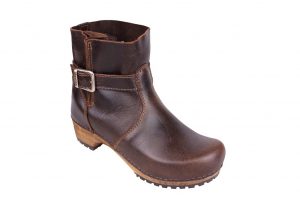 sanita mina dark brown clog boots FGBRPDS