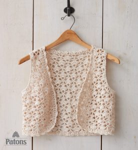 seashell crochet vest KRYHJIP