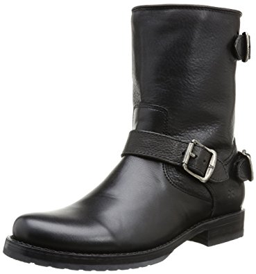 short boots frye womenu0027s veronica back zip short black soft vintage leather boot LYBQSUW