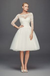 short wedding dress short ballgown vintage wedding dress - truly zac posen ZNVKSDP