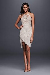 short wedding dress short sheath beach wedding dress - saylor VZOBLGW