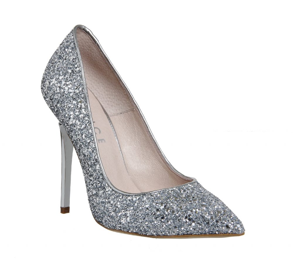 Silver glitter heels for young ladies – fashionarrow.com