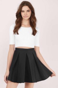 skater skirts cute peach skirt - orange skirt - pleated skirt - peach skirt - $12.00 SLKEFSR