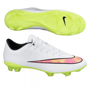 soccer cleats nike nike mercurial vapor x soccer cleats (white/hyper pink/volt) POERLTM