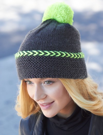 stylish free knitted hat patterns. city chic winter hat VTCKNLH