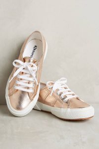 superga metallic rose gold sneakers HVWYXGK